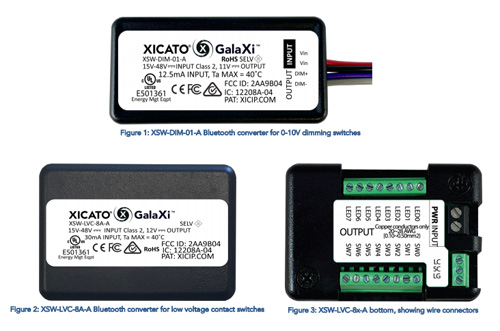 Part number XSW-LVC-8A-BK1 Product Type Wall Switch-Controller from Manufacturer Xicato, Inc. 